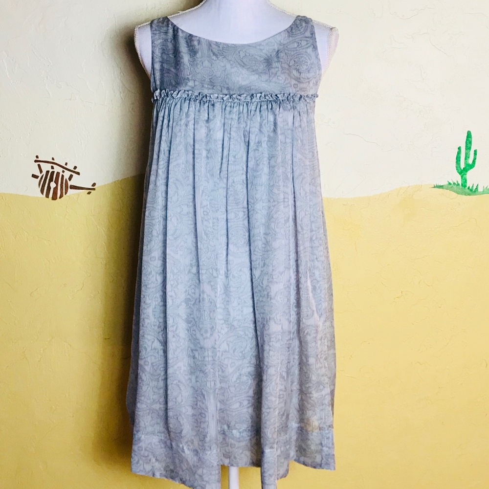 Tangerine Sleeveless Dress Size XS Blue Floral